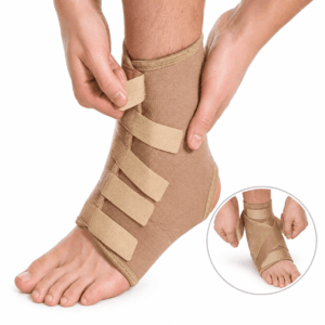 Suport Stabilizator pentru Gleznă cu 2 Inserții Laterale Flexibile, Aeroprene, MedTextile 7021