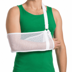 Suport pentru Braț cu Bandă de Stabilizare, Plasă Albă, MedTextile 9912