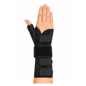 Orteză Stabilizatoare pentru Încheietura Mâinii și Police cu 2 Atele Detașabile și Fixare Velcro, MorsaCyberg 60.021