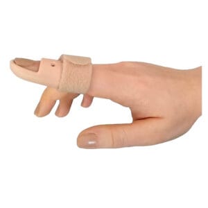 Orteză de imobilizare pentru deget Mallet, din plastic perforat MorsaCyberg, Cod 61.001