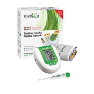 Tensiometru Digital De Braţ BP 3AG1 Green (Adaptor+Termometru Digital Cadou)