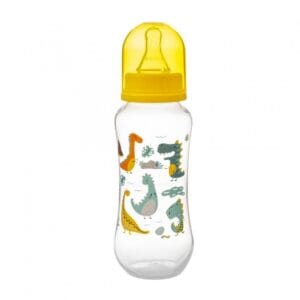 Biberon Clasic cu Tetină din Silicon, 250 ml, Fără BPA, Akuku A0005