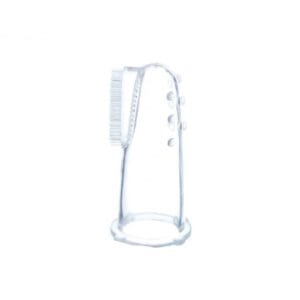 Degetar din silicon pentru masaj gingival, Transparent, 0+ luni Akuku A0393
