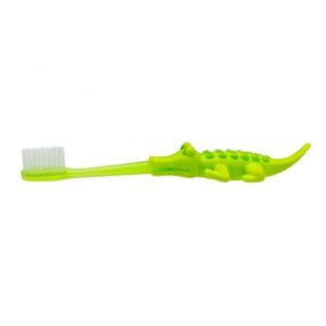 Periuță de Dinți pentru Copii, Model Crocodile, 1-3 Ani – Akuku A0641