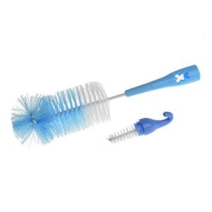 Set 2 perii pentru curățarea biberoanelor și tetinelor Akuku A0338 albastru