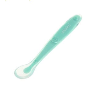 Linguriță din silicon pentru bebeluși Akuku A0416 Mint – moale și sigură