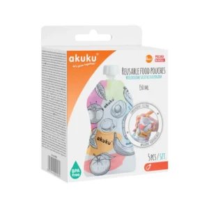 Set 5 pungi reutilizabile pentru alimente 150 ml Akuku A0056
