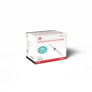 Seringă 10 ml cu Ac 21G (100 buc/cutie)