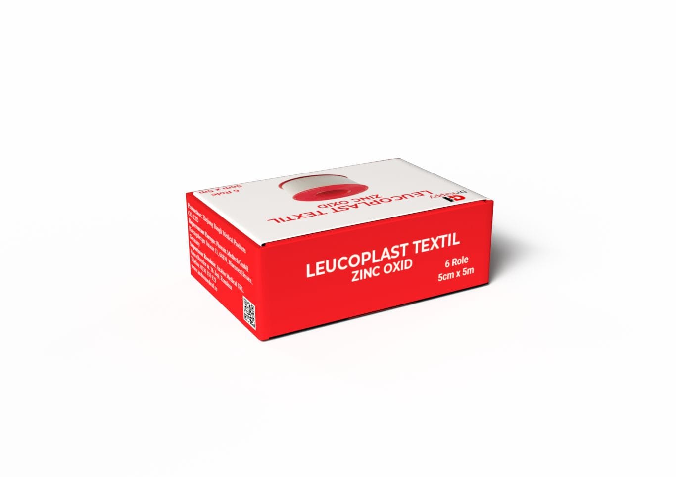 Leucoplast Pânză cu Oxid de Zinc 5 cm × 5 m (6 role/cutie)