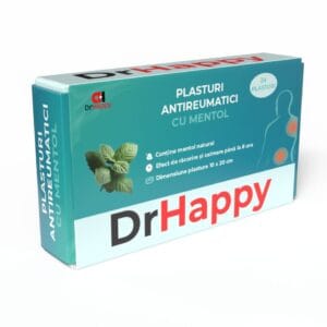 Plasturi Antireumatici cu Gel Mentolat 10×20 cm (24 plasturi/cutie)