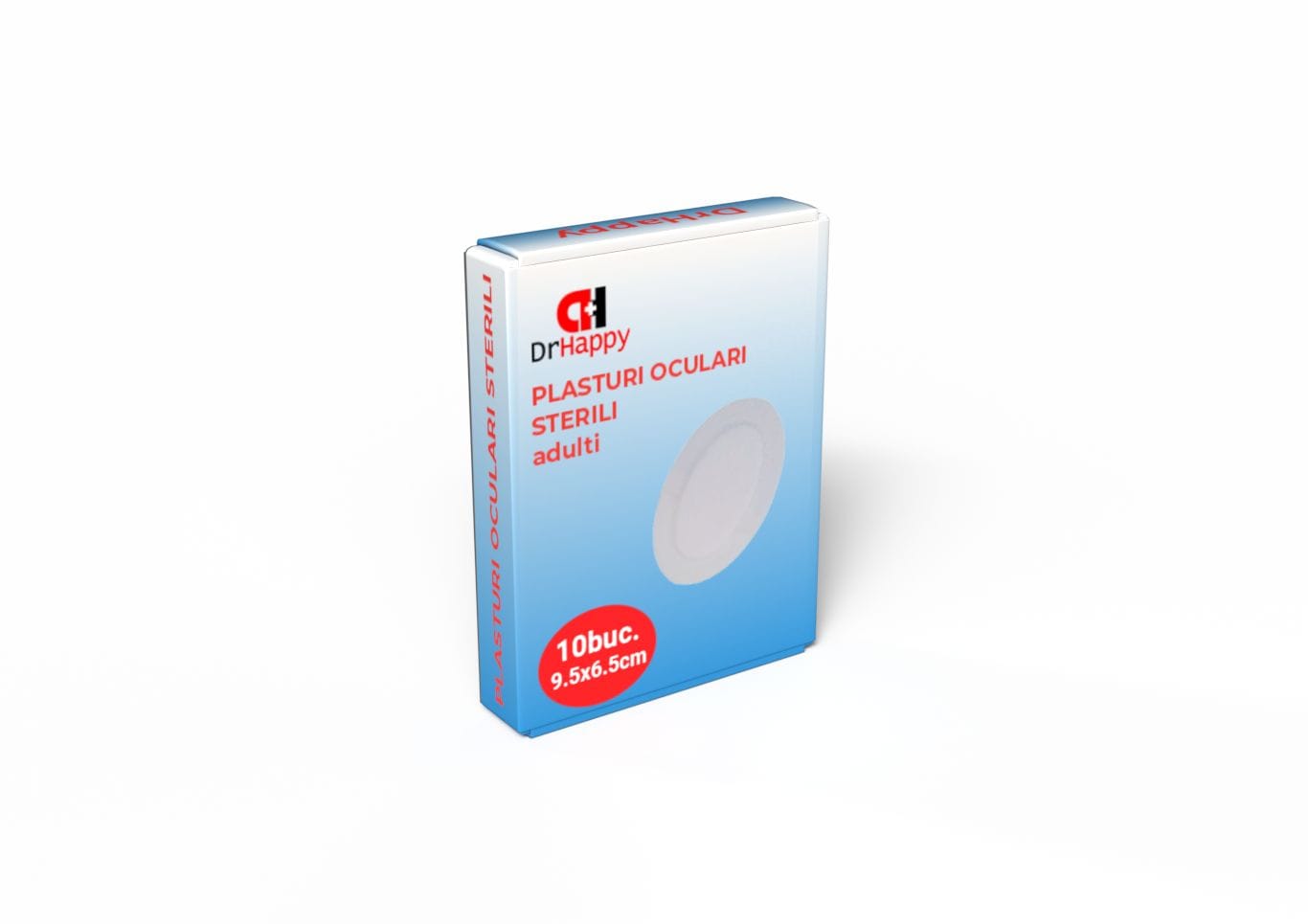 Plasturi Oculari Adulti 95×65 mm (10 plasturi/cutie)