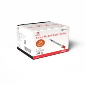 Seringă 1 ml Insulină cu Ac Încastrat 29G (100 buc/cutie)