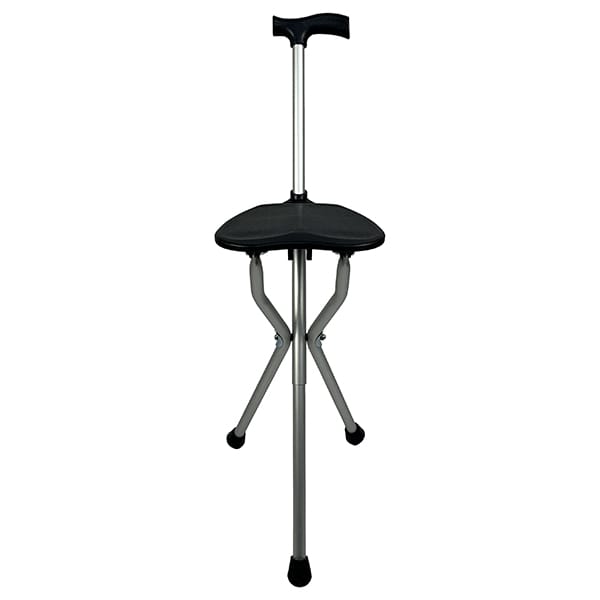 Baston cu Scaun Pliabil Integrat, Tip Trepied, AccentMed AM9402L