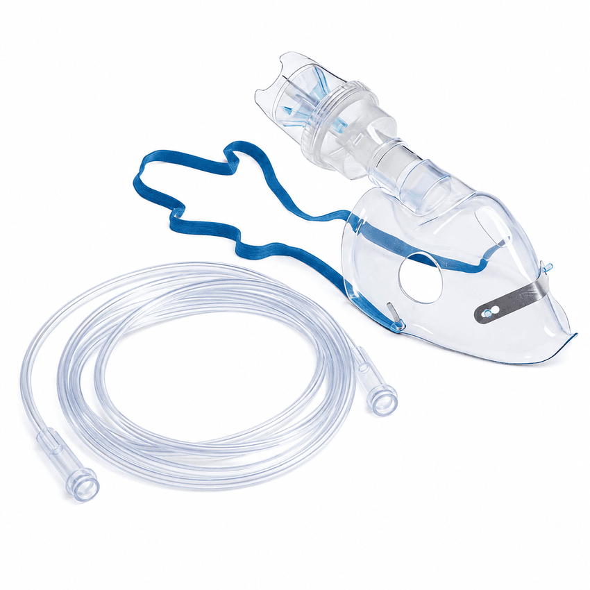 Mască de oxigen cu nebulizator și tubulatură 200 cm