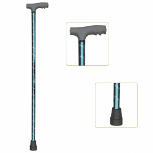 Baston de mers AccentMed AM1010, din aluminiu, mâner ergonomic, 0,34 kg, max. 135 kg
