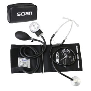 Tensiometru Aneroid cu Stetoscop, Manometru 0–300 mmHg și Manșetă cu Inel D, SCIAN HS-50A